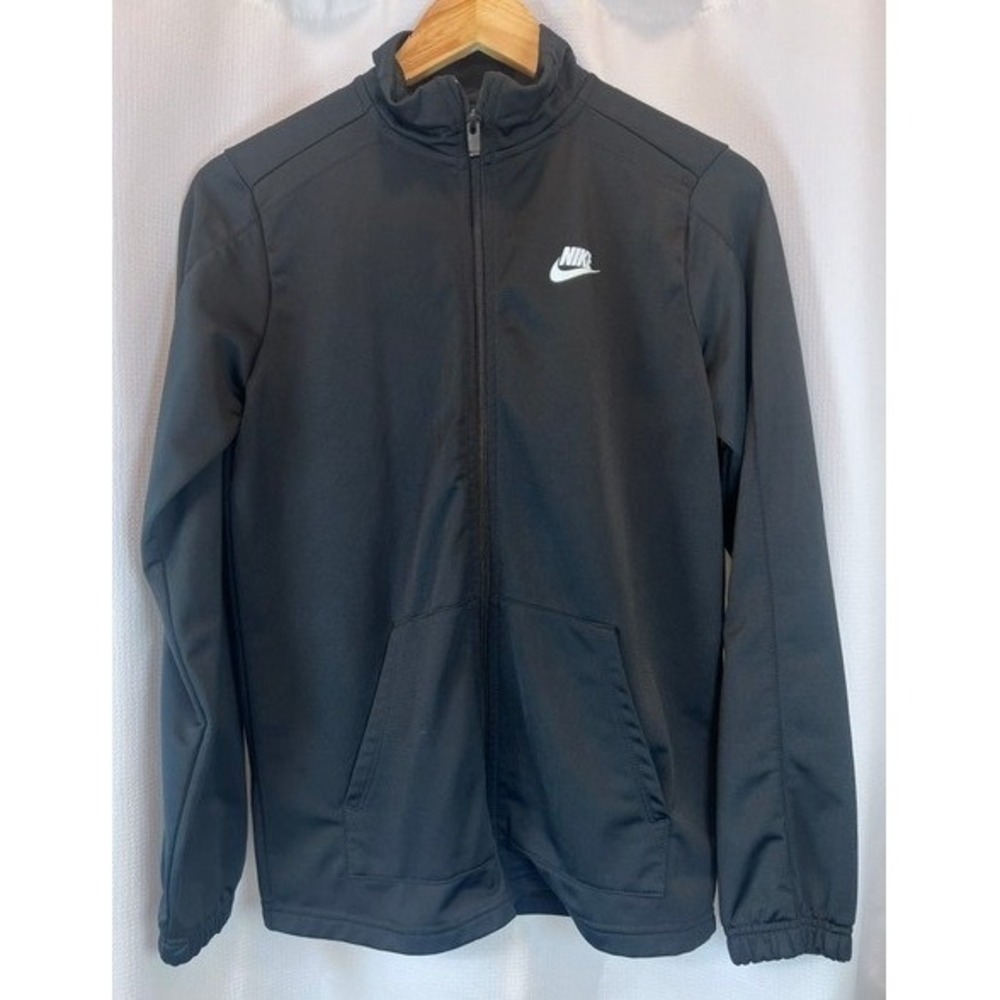 Nike Big Kids Sportswear Poly Track Jacket Black/White DD0324-010 Size XL